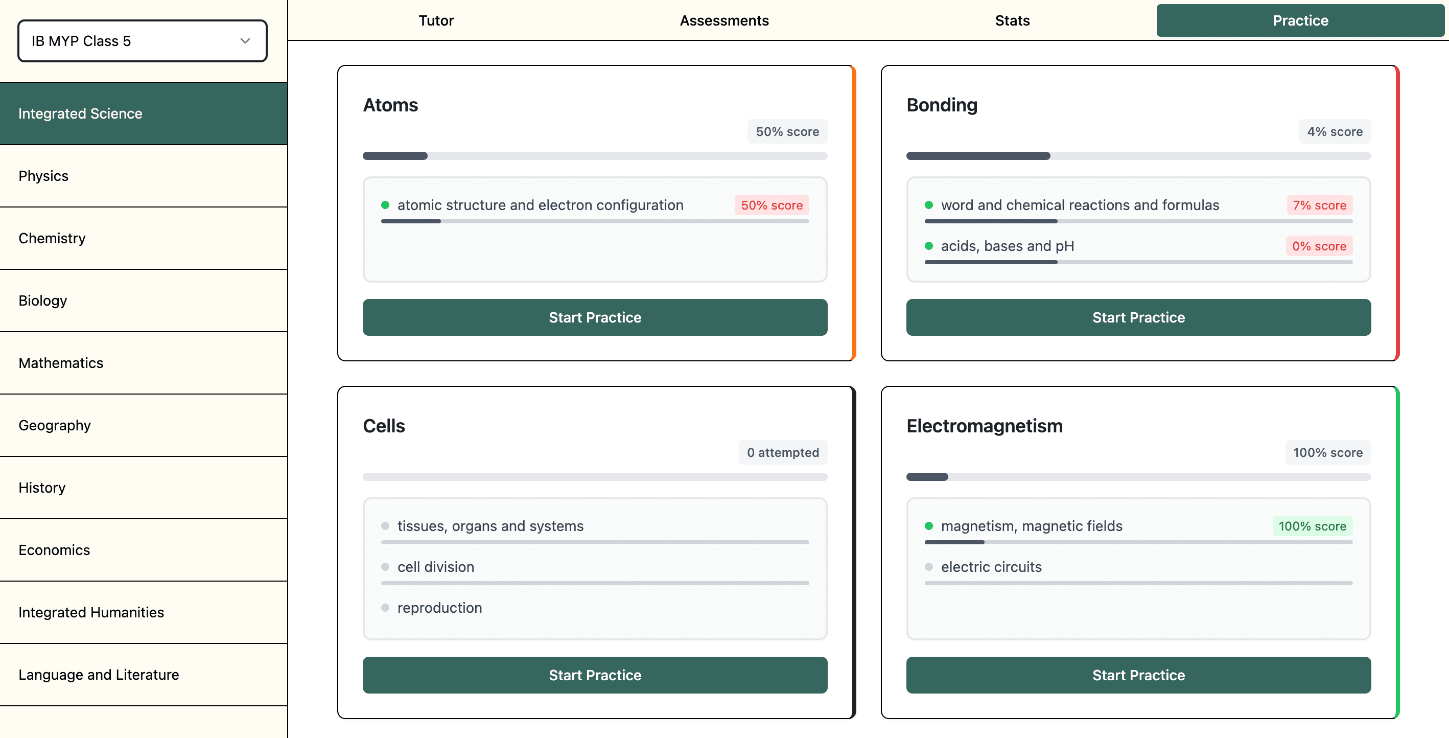 Subject and topic selection