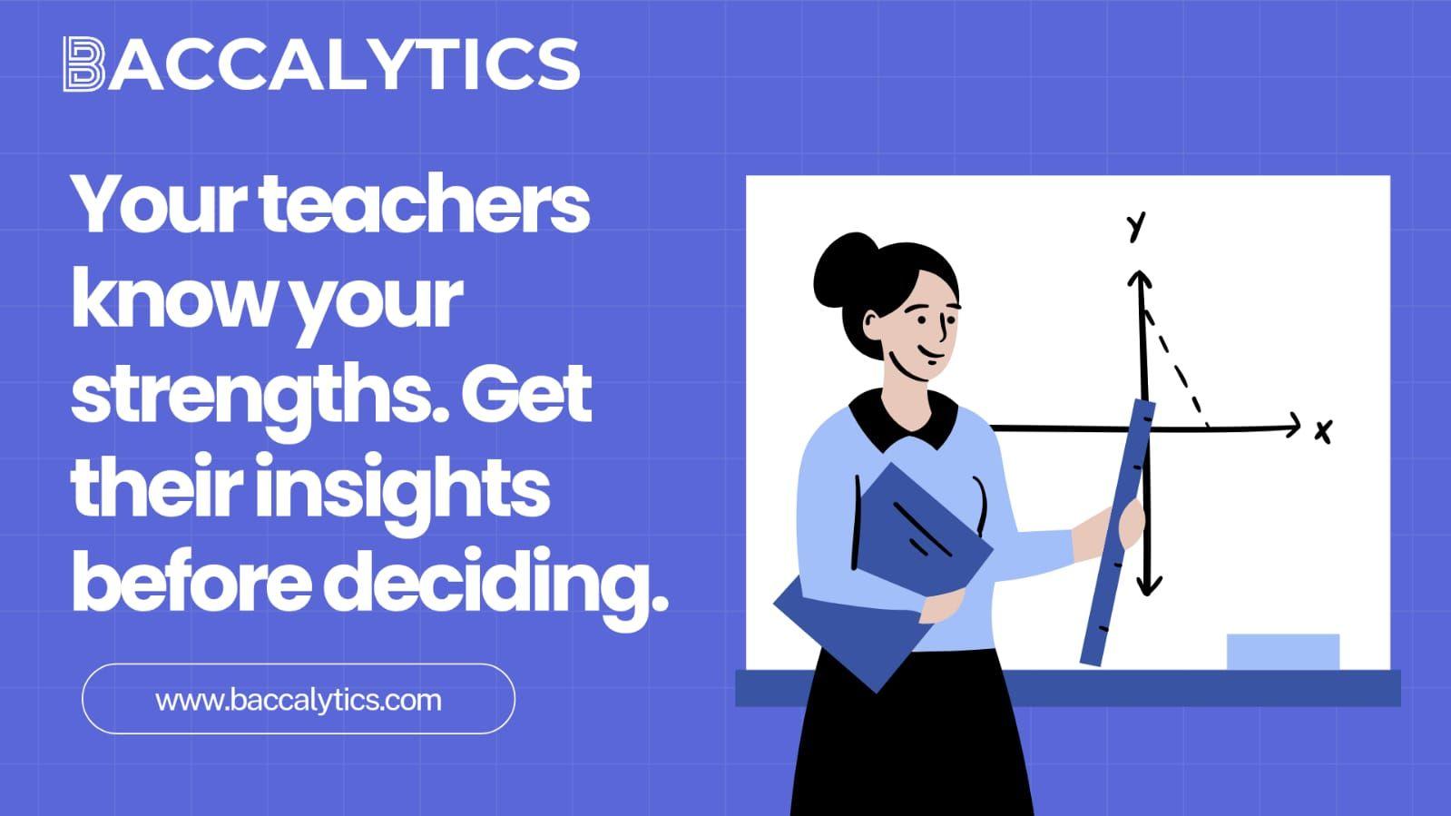Your teachers know your strengths. Get their insights before deciding.