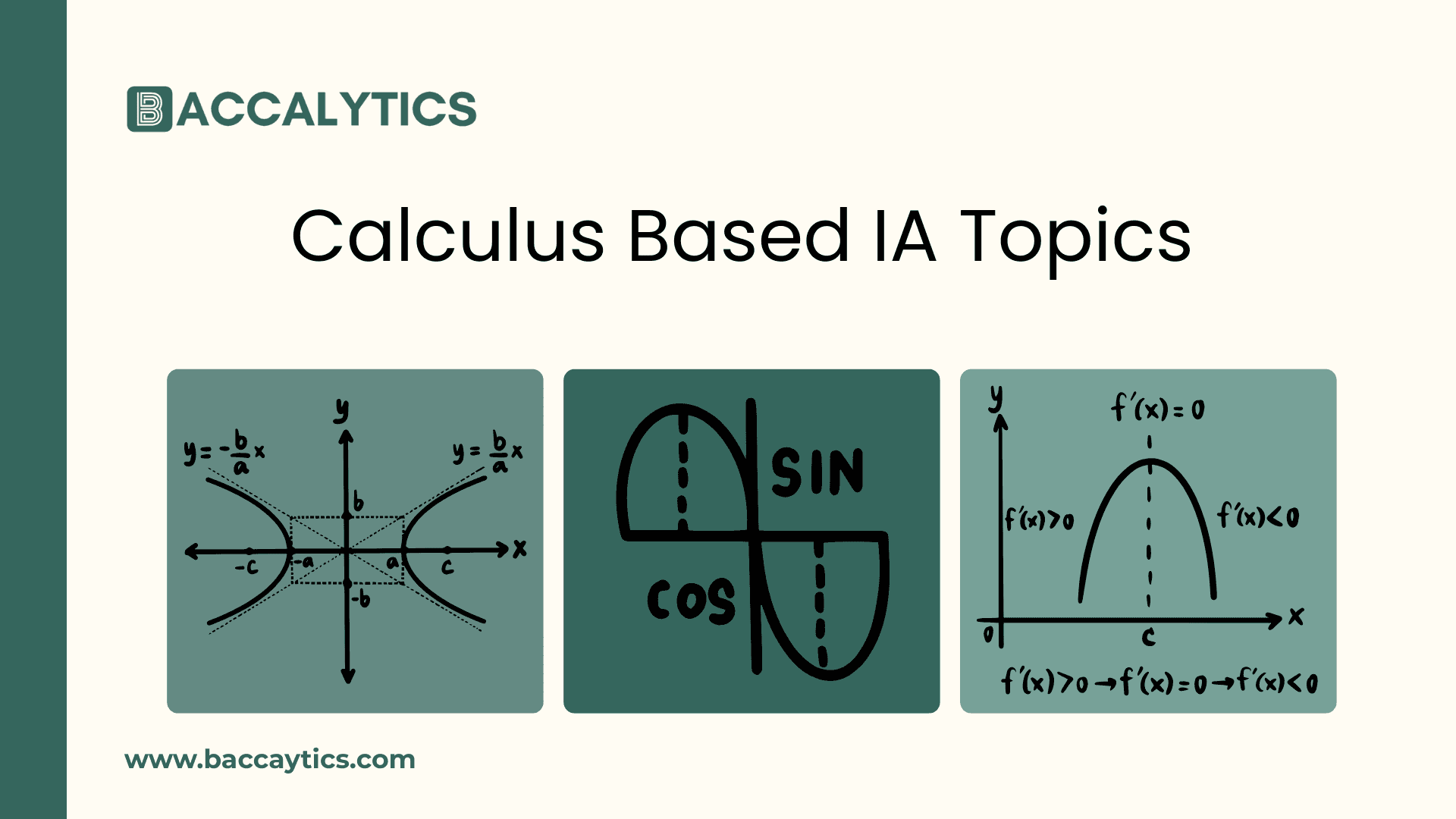 Calculus Based IA Topics