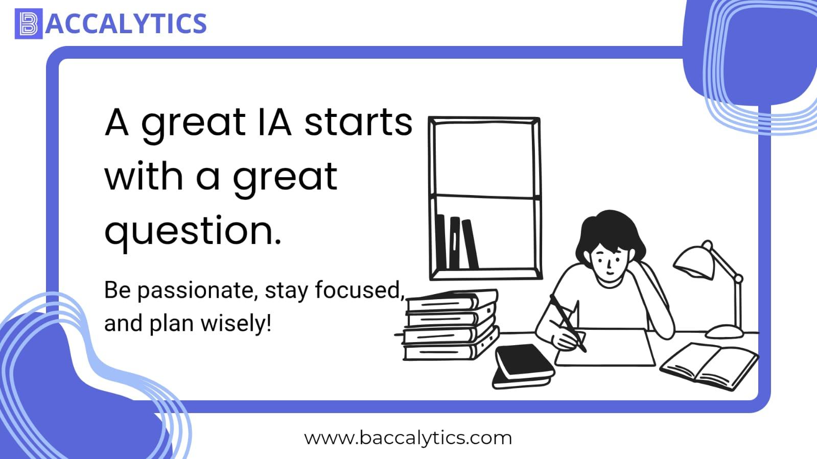 A great IA starts with a great question.