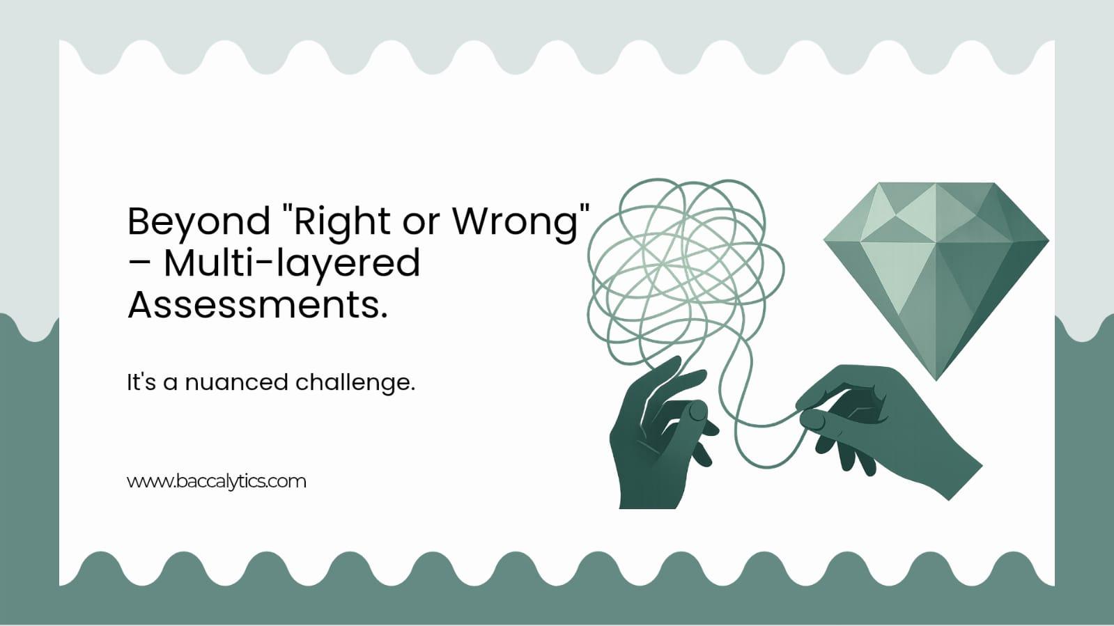 Beyond "Right or Wrong" – Multi-layered Assessments.