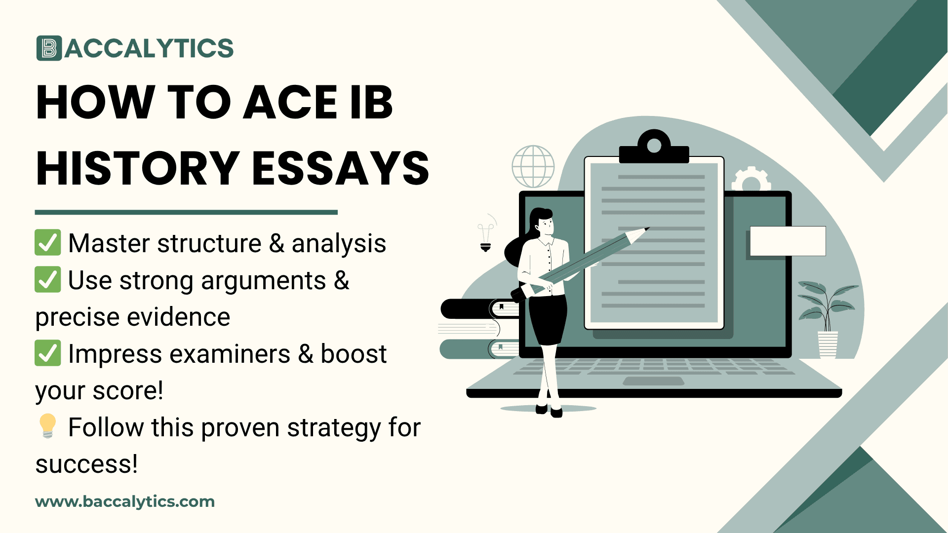 How To Ace IB History Essays ✅ Master structure & analysis ✅ Use strong arguments & precise evidence ✅ Impress examiners & boost your score! 💡 Follow this proven strategy for success!