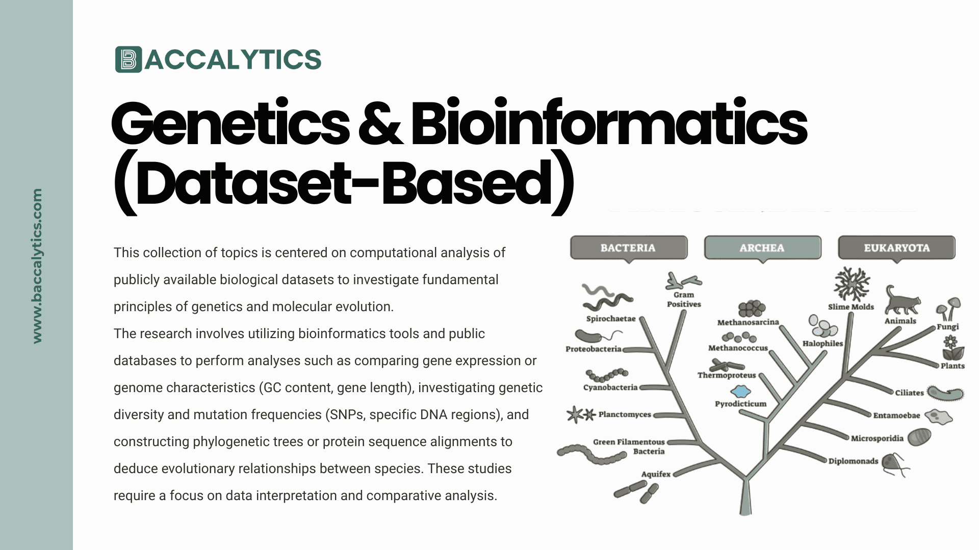 Genetics & Bioinformatics (Dataset-Based)
