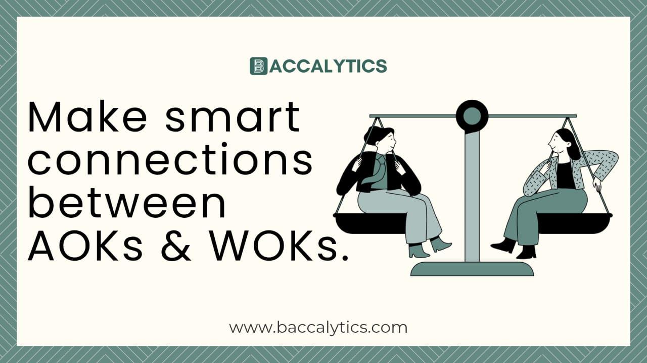 Make smart connections between AOKs & WOKs.