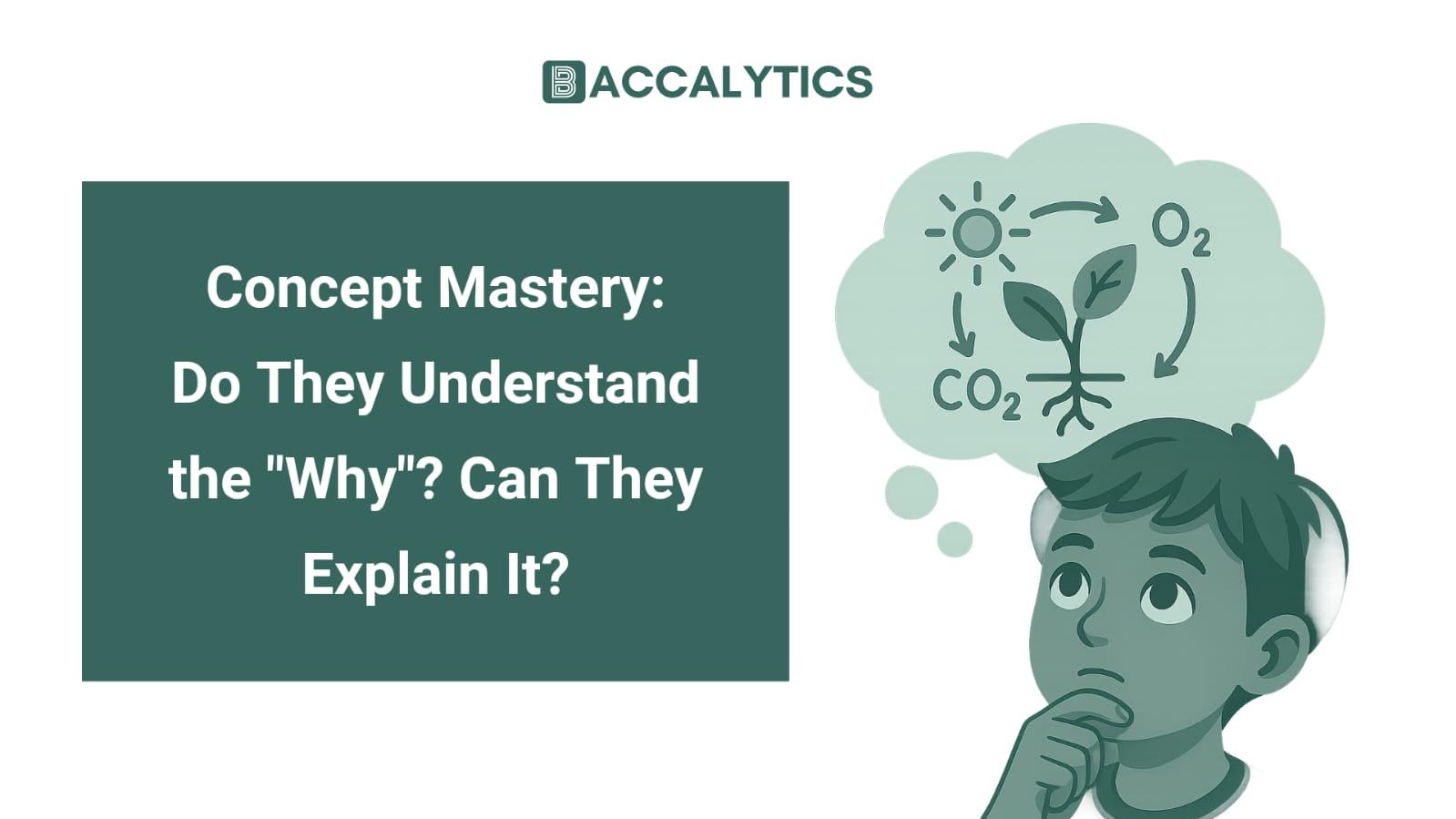 Concept Mastery: Do They Understand the "Why"? Can They Explain It?