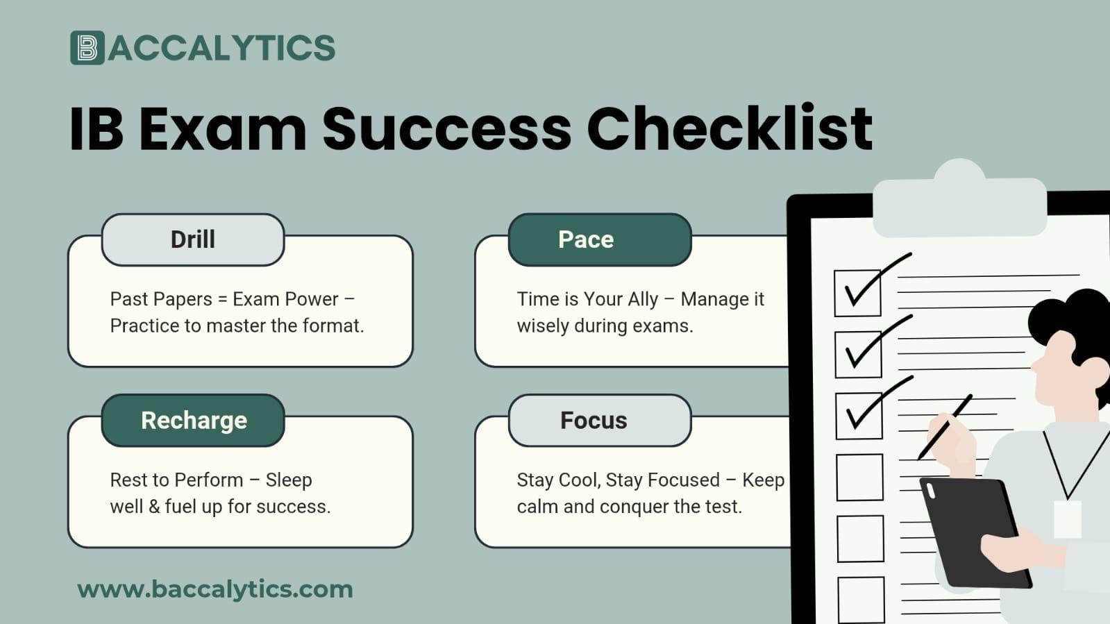 IB Exam Success Checklist