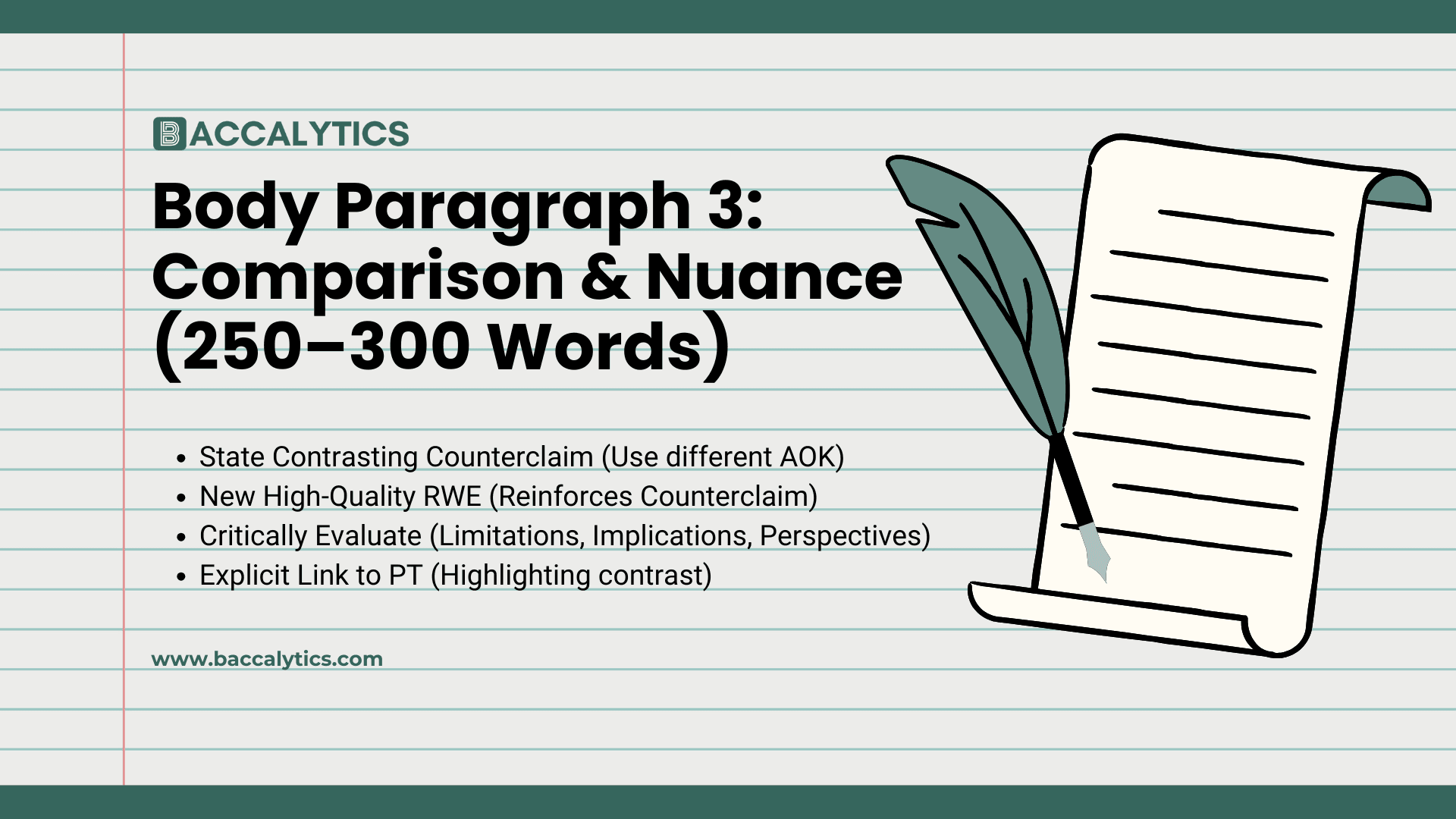 Body Paragraph 3: Comparison & Nuance (250–300 Words)