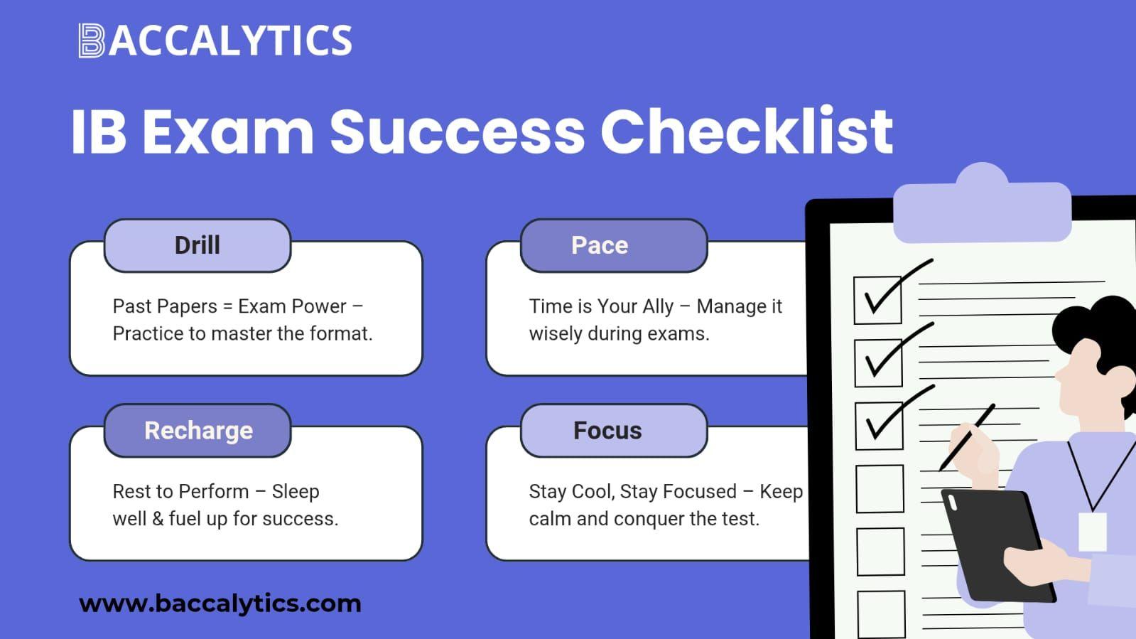 IB Exam Success Checklist