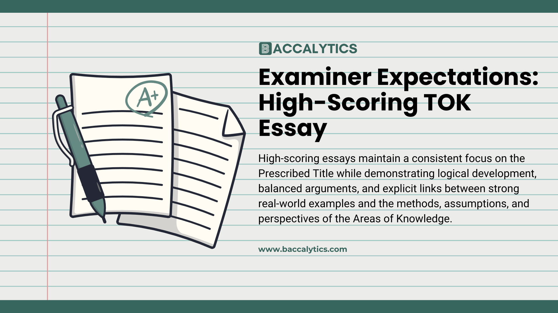 Examiner Expectations: High-Scoring TOK Essay
