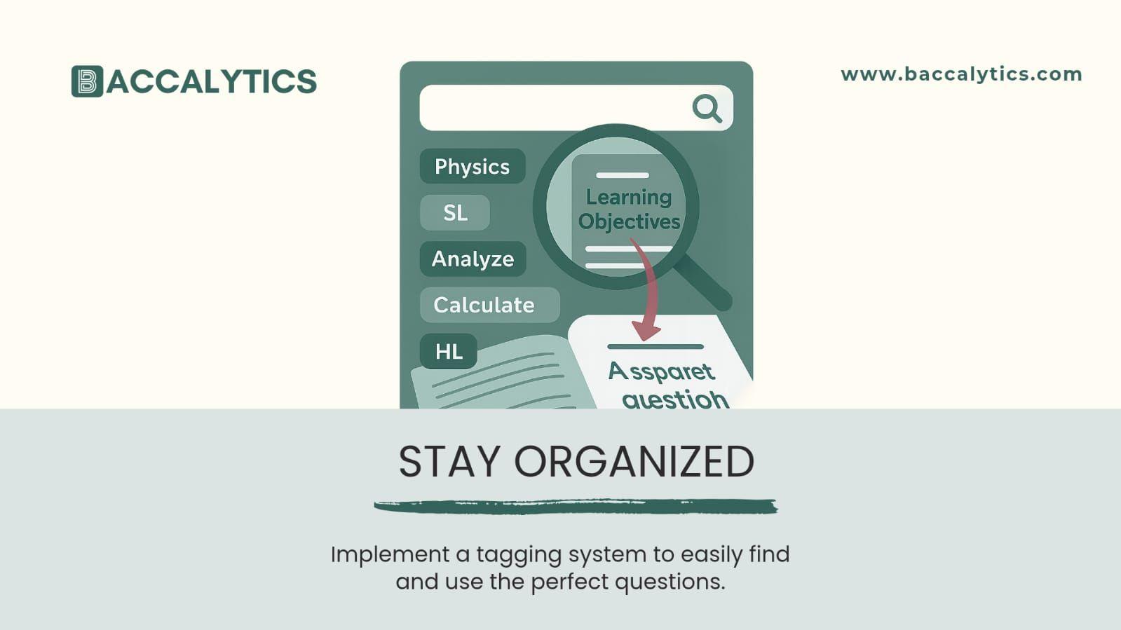 Implement a tagging system to easily find and use the perfect questions.
