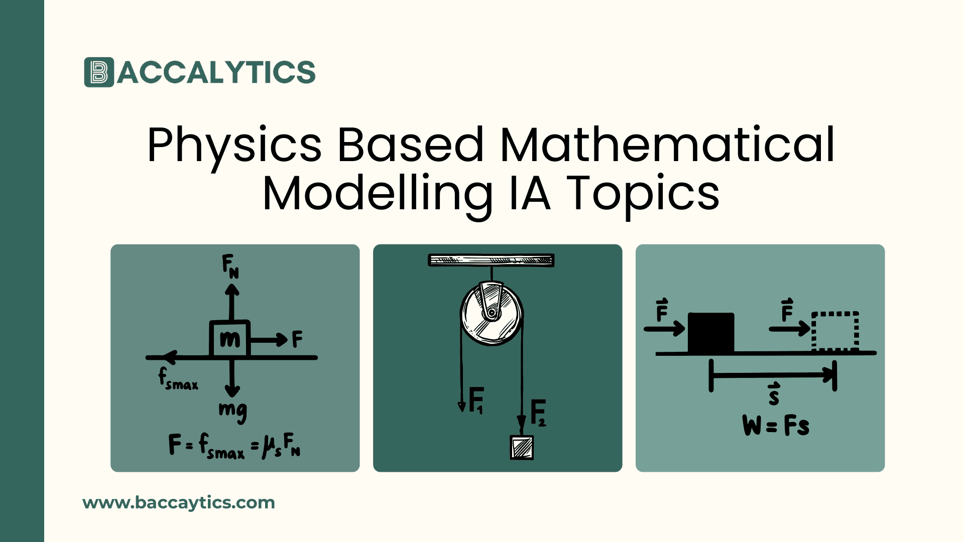 Physics Based Mathematical Modelling IA Topics