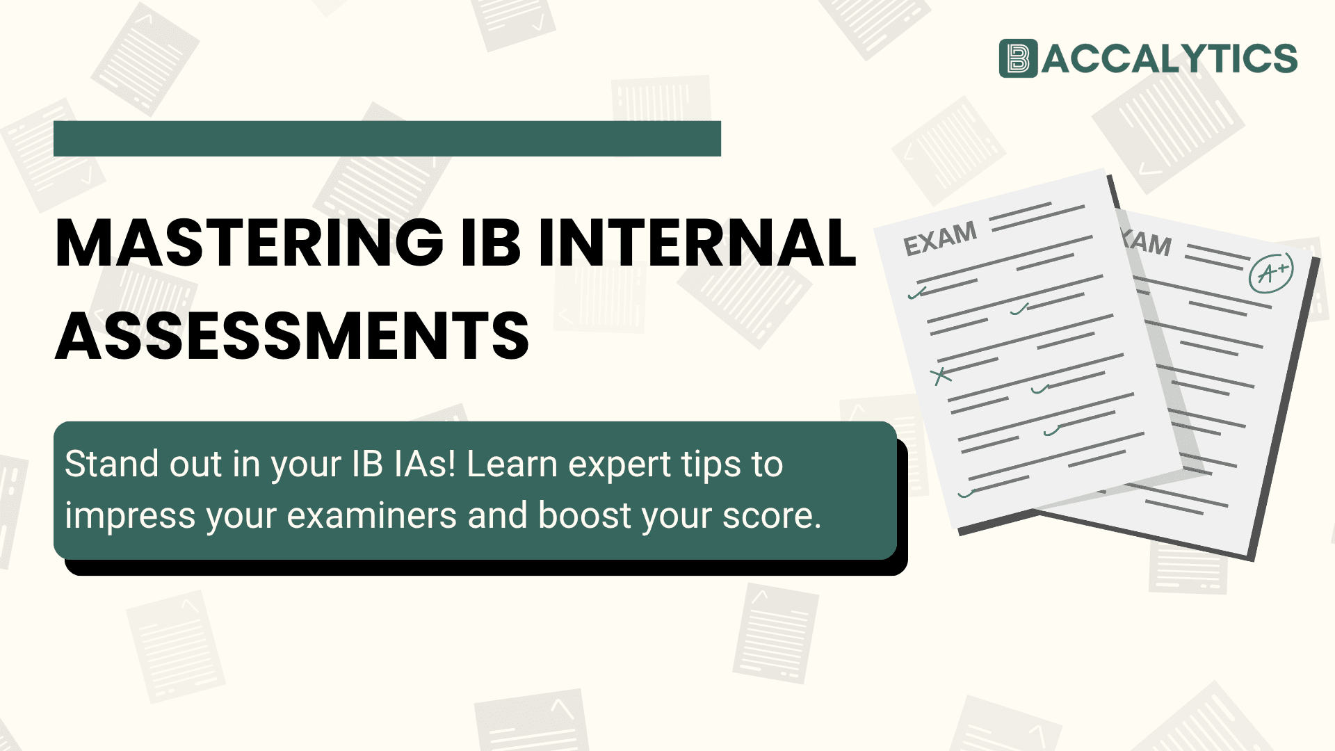 Mastering IB Internal Assessments Stand out in your IB IAs! Learn expert tips to impress your examiners and boost your score.