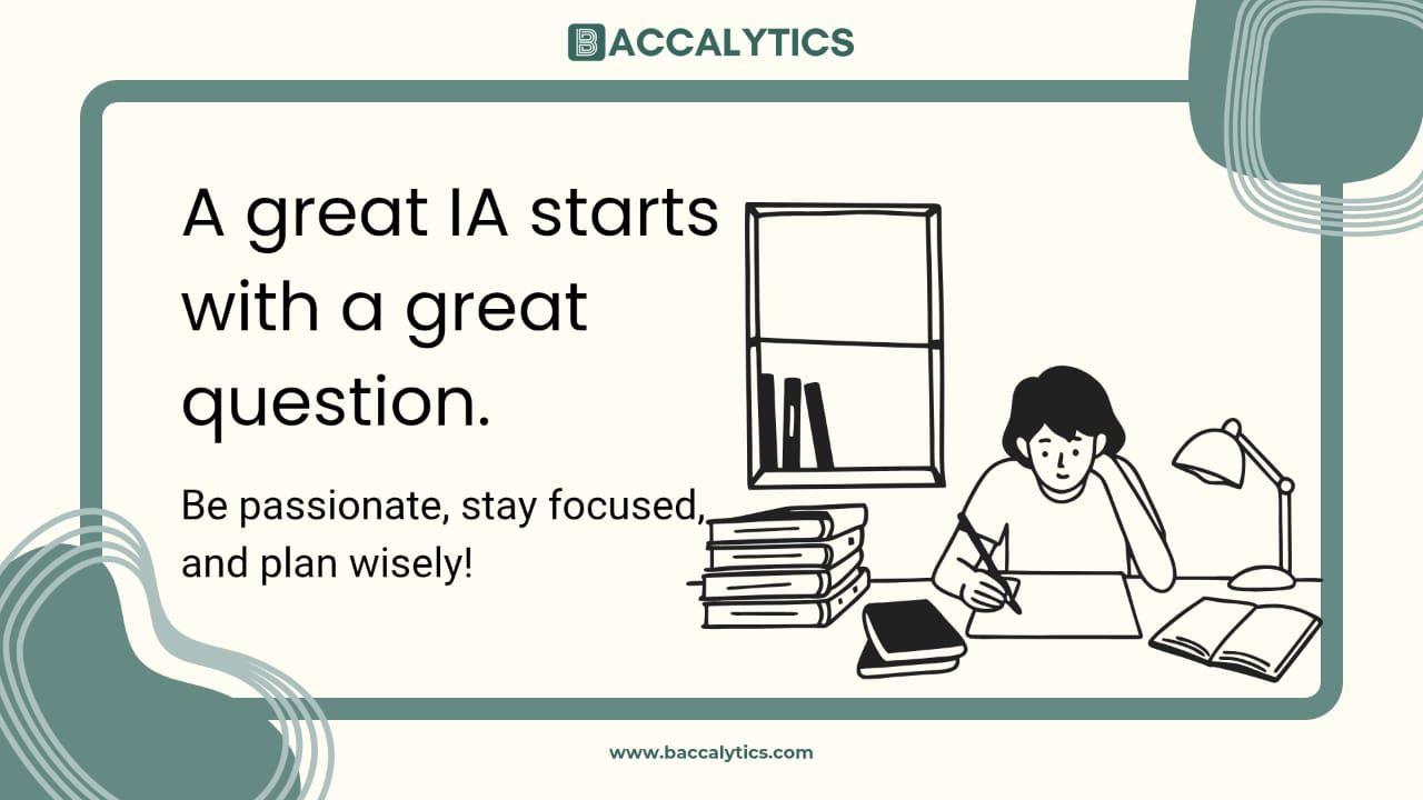 A great IA starts with a great question.