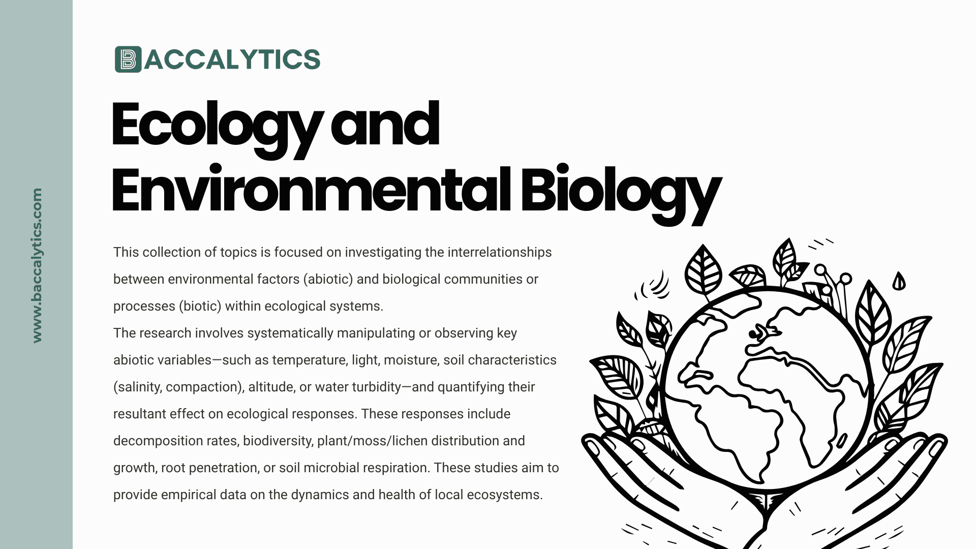 Ecology and Environmental Biology IA Topics