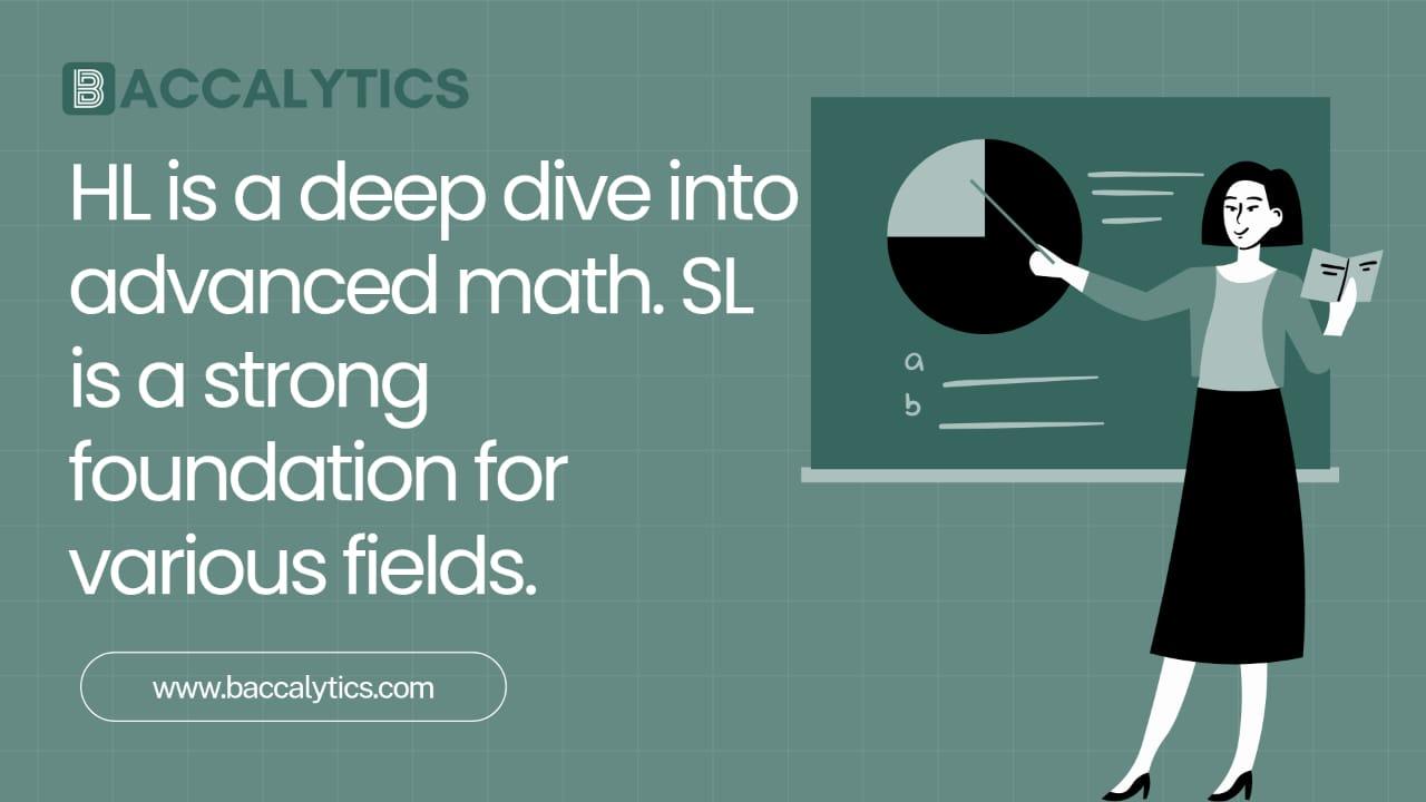 HL is a deep dive into advanced math. SL is a strong foundation for various fields.