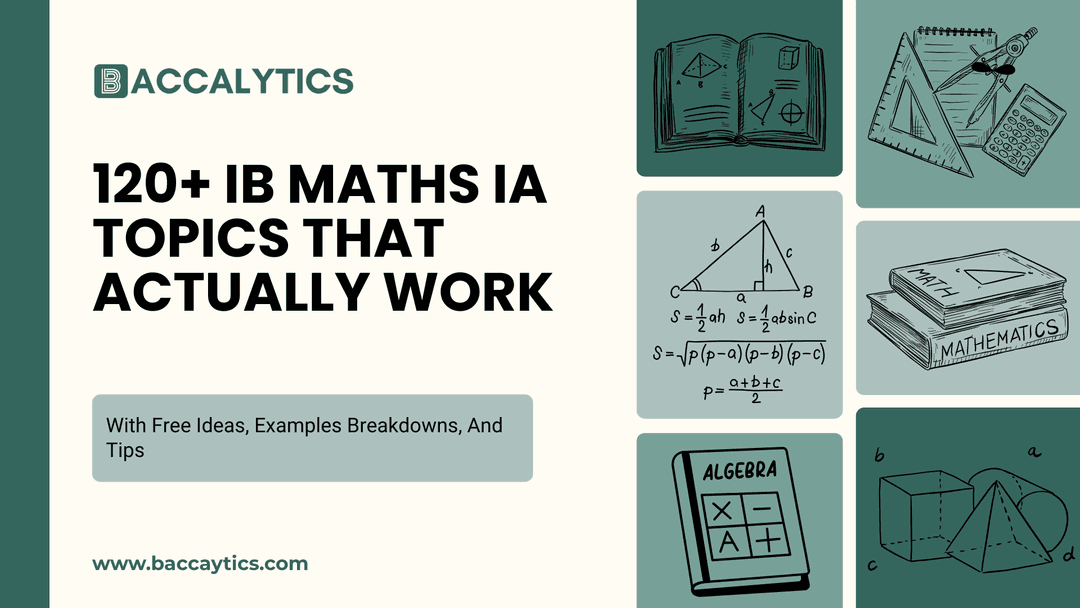 Ib Math Ia Math Mind Map Sample 120+ IB Maths IA Topics That Actually Work With Free Ideas, Examples ...