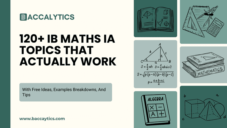 Ibdp Math Ia Mind Map Example 120+ IB Maths IA Topics That Actually Work With Free Ideas, Examples ...